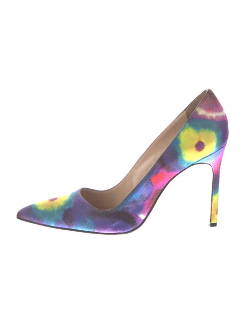 Manolo Blahnik Floral Print Pumps