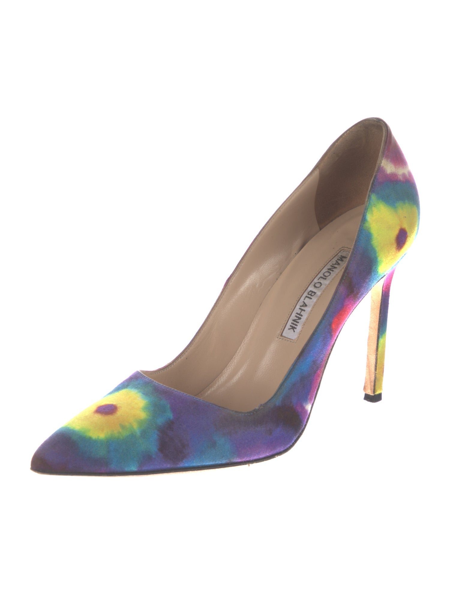 Manolo Blahnik Floral Print Pumps