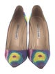 Manolo Blahnik Floral Print Pumps