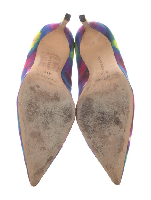 Manolo Blahnik Floral Print Pumps