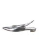 Manolo Blahnik Leather Slingback Flats