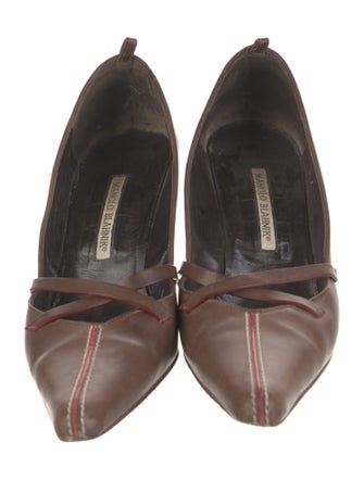 Manolo Blahnik Leather Pumps