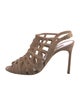 Manolo Blahnik Suede Slingback Sandals