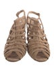 Manolo Blahnik Suede Slingback Sandals