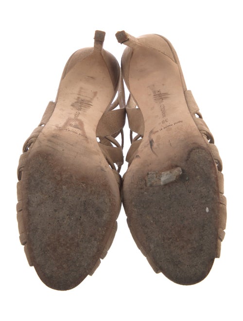 Manolo Blahnik Suede Slingback Sandals