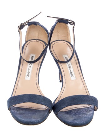 Manolo Blahnik Suede Sandals
