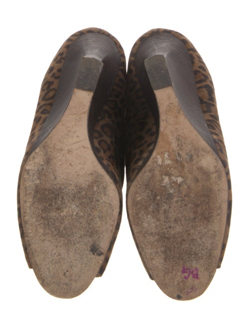 Manolo Blahnik Suede Animal Print Lace-Up Boots