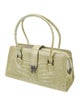 Manolo Blahnik Alligator Top Handle Bag