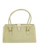 Manolo Blahnik Alligator Top Handle Bag
