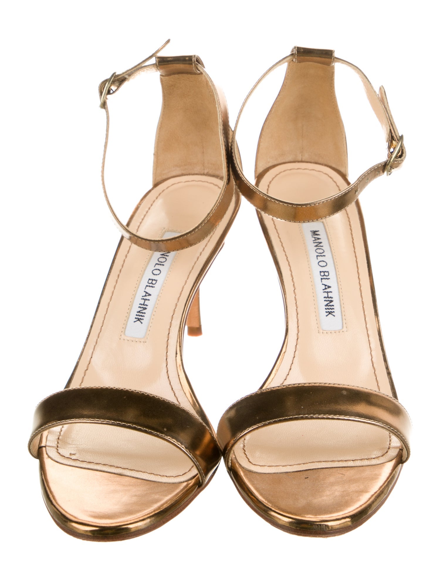 Manolo Blahnik Patent Leather Sandals