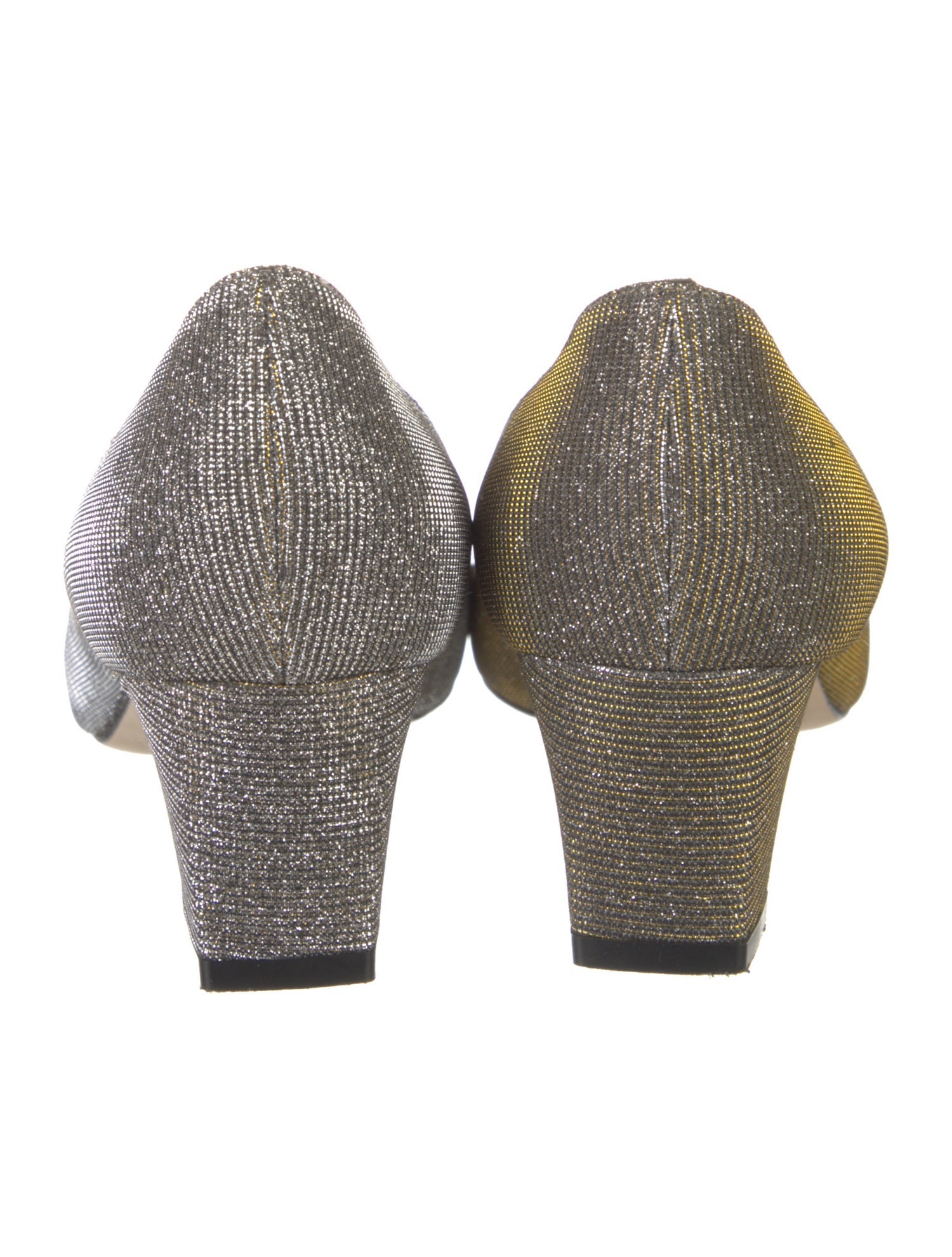 Manolo Blahnik Glitter Crystal Embellishments Pumps