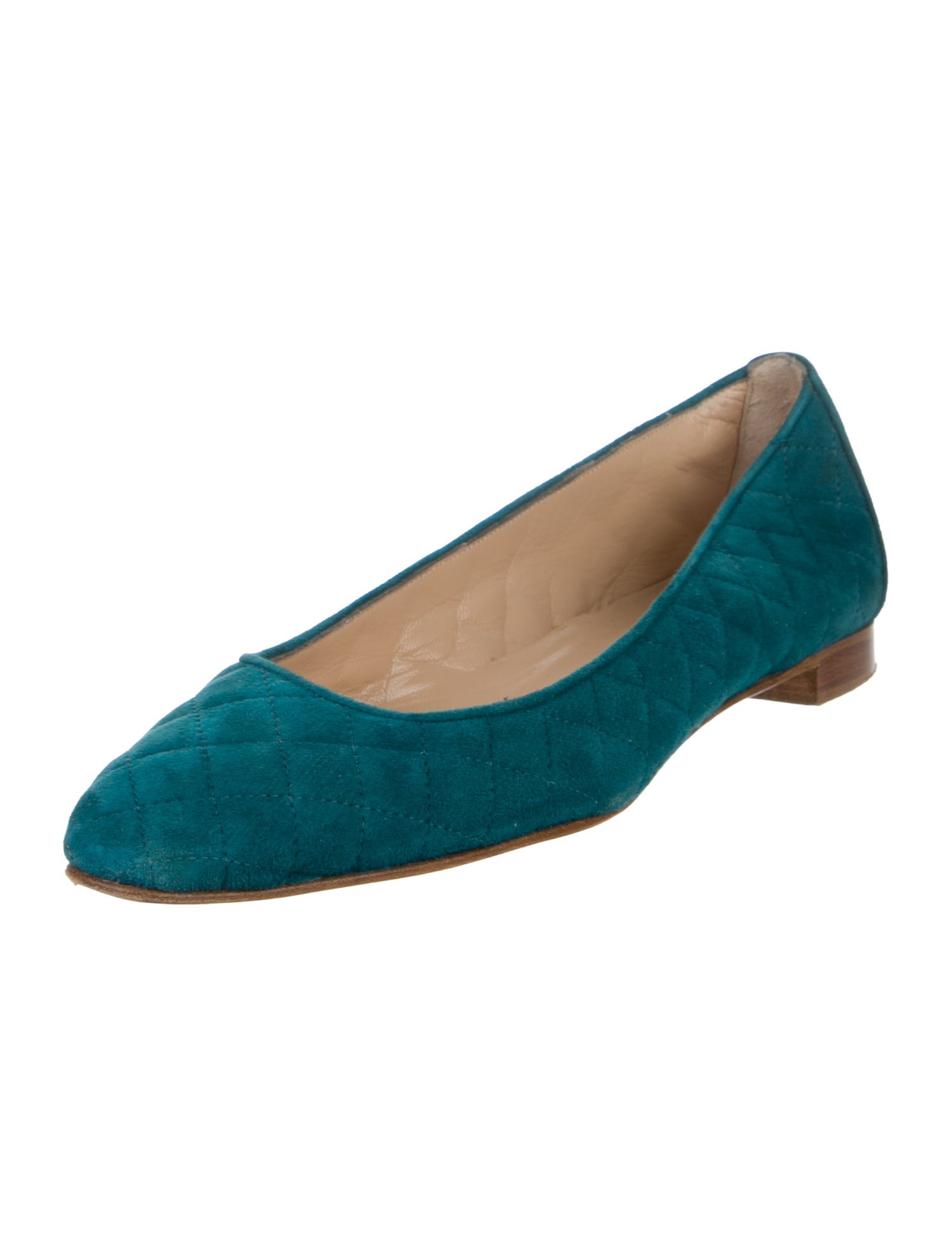 Manolo Blahnik Suede Ballet Flats
