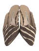 Manolo Blahnik Animal Print Mules