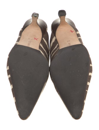 Manolo Blahnik Animal Print Mules