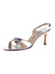Manolo Blahnik Leather Slingback Sandals