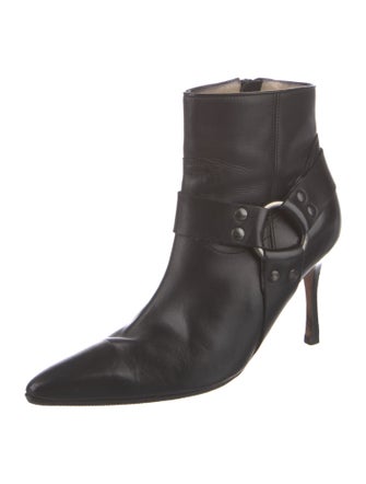 Manolo Blahnik Leather Western Boots
