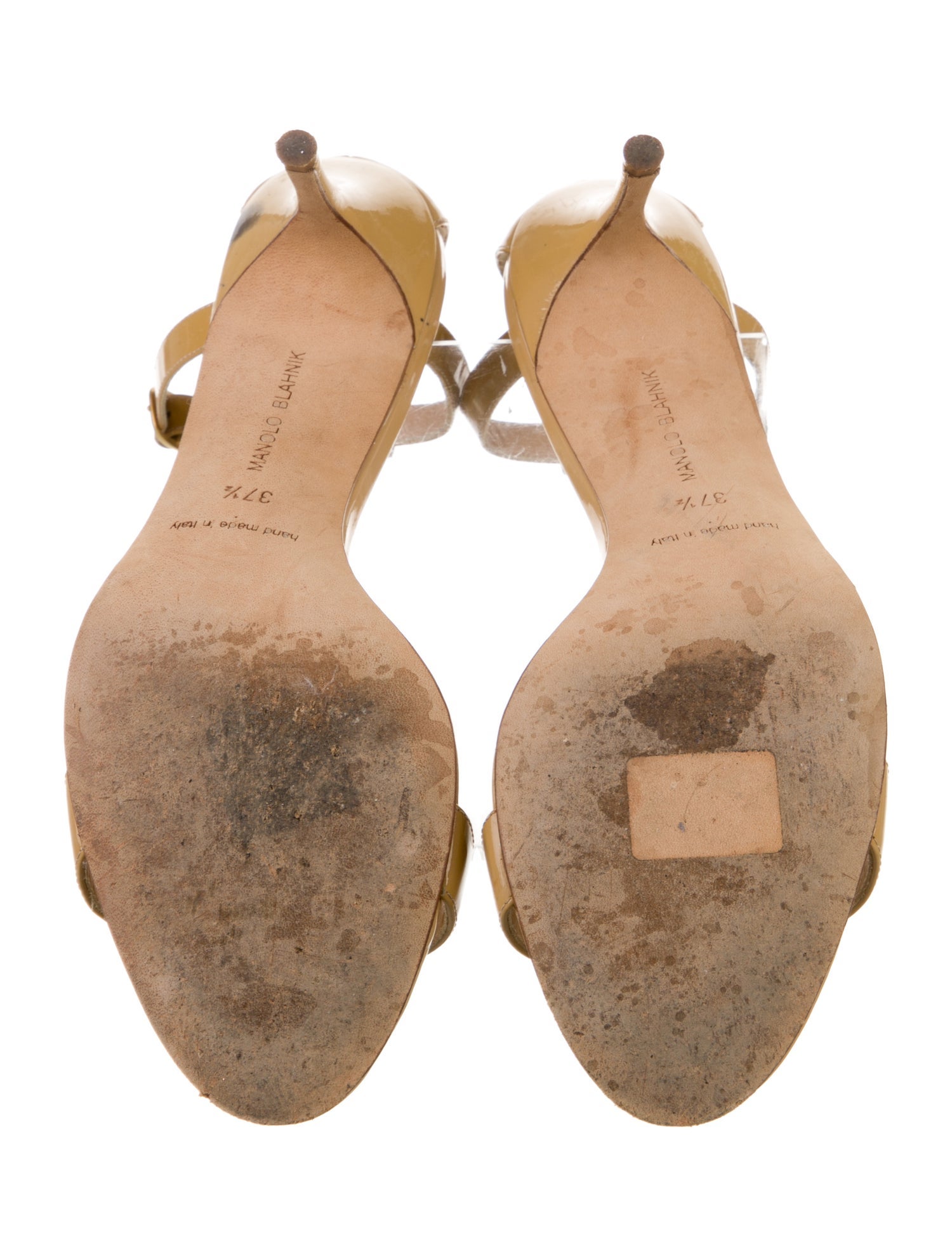 Manolo Blahnik Patent Leather Sandals