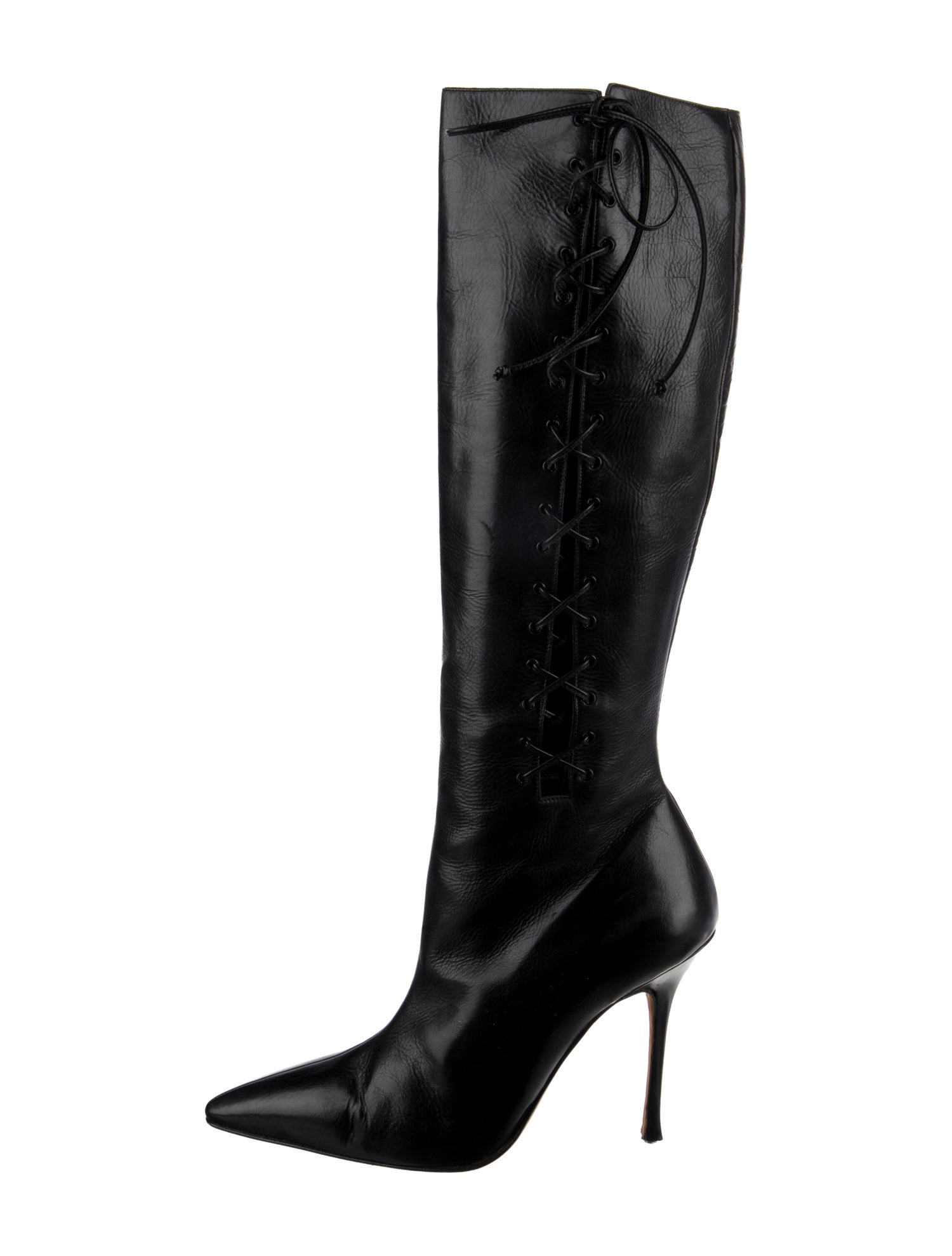 Manolo Blahnik Leather Boots