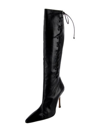 Manolo Blahnik Leather Boots