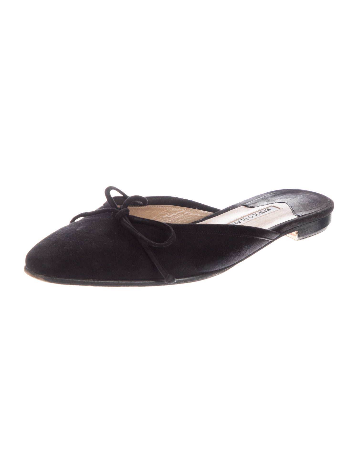 Manolo Blahnik Suede Mules