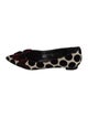 Manolo Blahnik Velvet Printed Ballet Flats