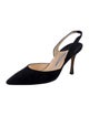 Manolo Blahnik Suede Slingback Pumps