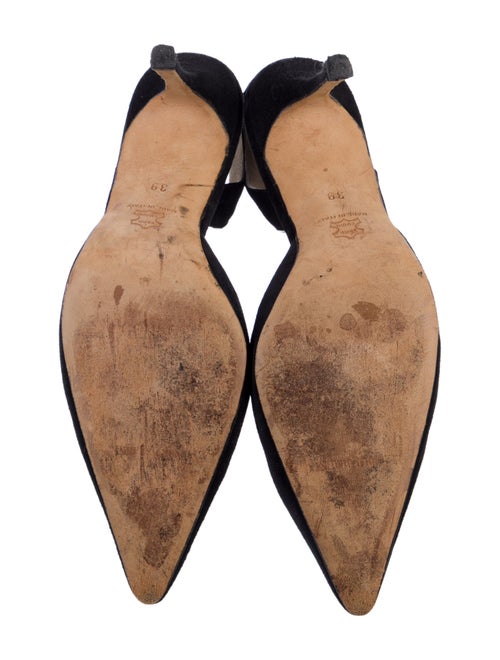 Manolo Blahnik Suede Slingback Pumps