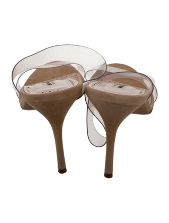 Manolo Blahnik PVC Slides