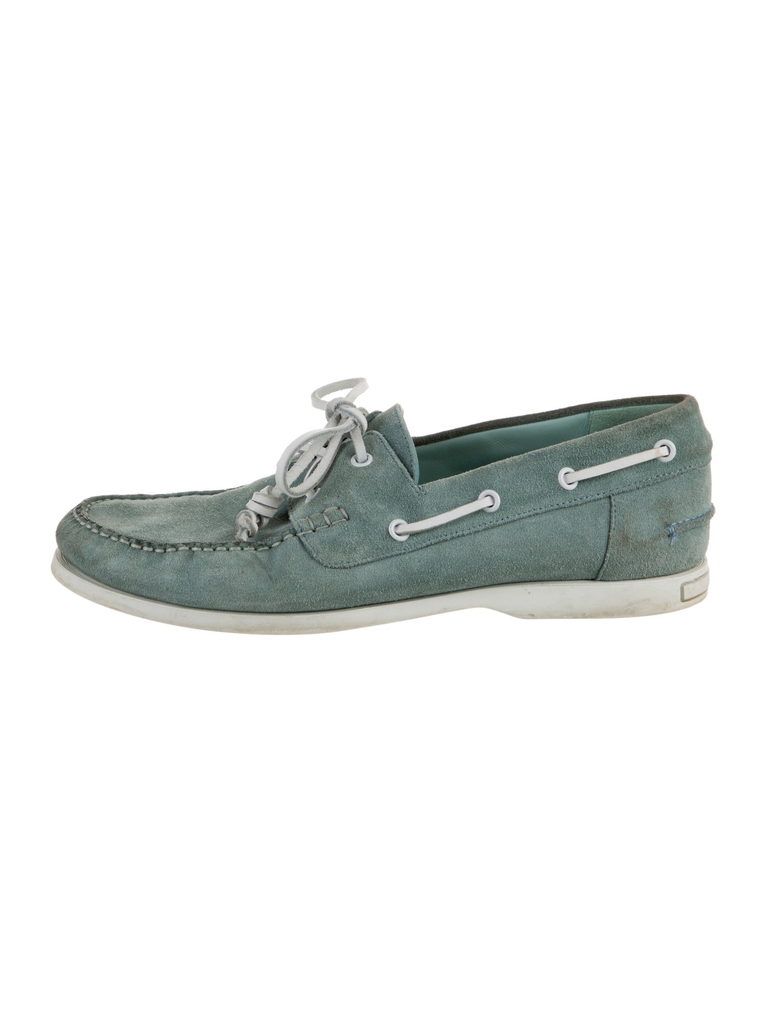 Manolo Blahnik Suede Boat Shoes