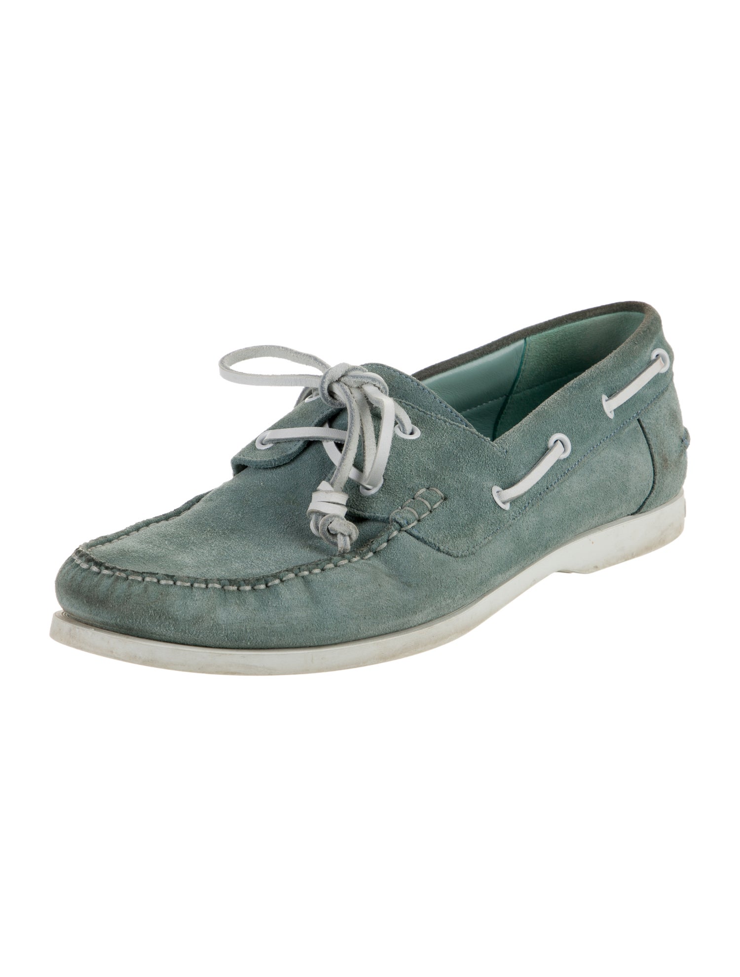 Manolo Blahnik Suede Boat Shoes