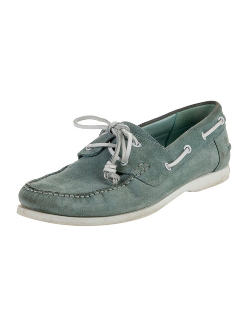 Manolo Blahnik Suede Boat Shoes
