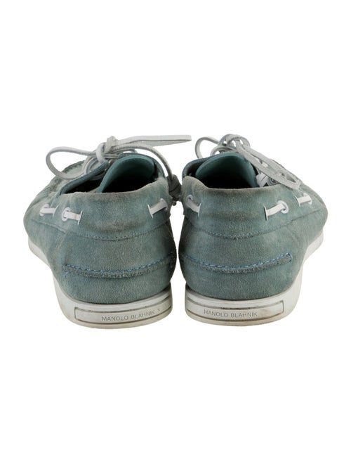 Manolo Blahnik Suede Boat Shoes