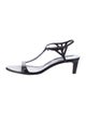 Manolo Blahnik Leather T-Strap Sandals