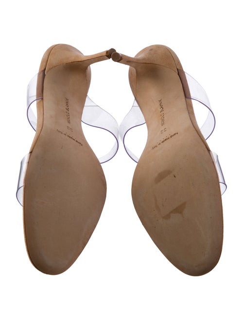 Manolo Blahnik Suede Slides