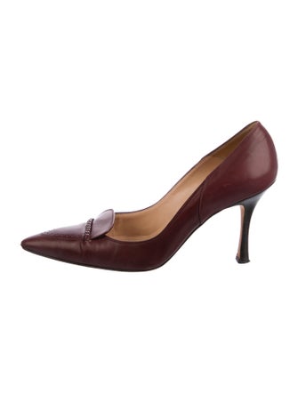 Manolo Blahnik Leather Pumps