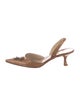 Manolo Blahnik Leather Slingback Pumps