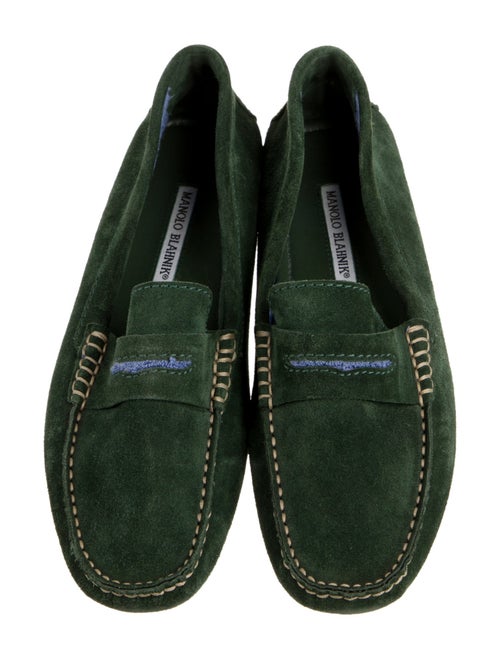 Manolo Blahnik Suede Loafers