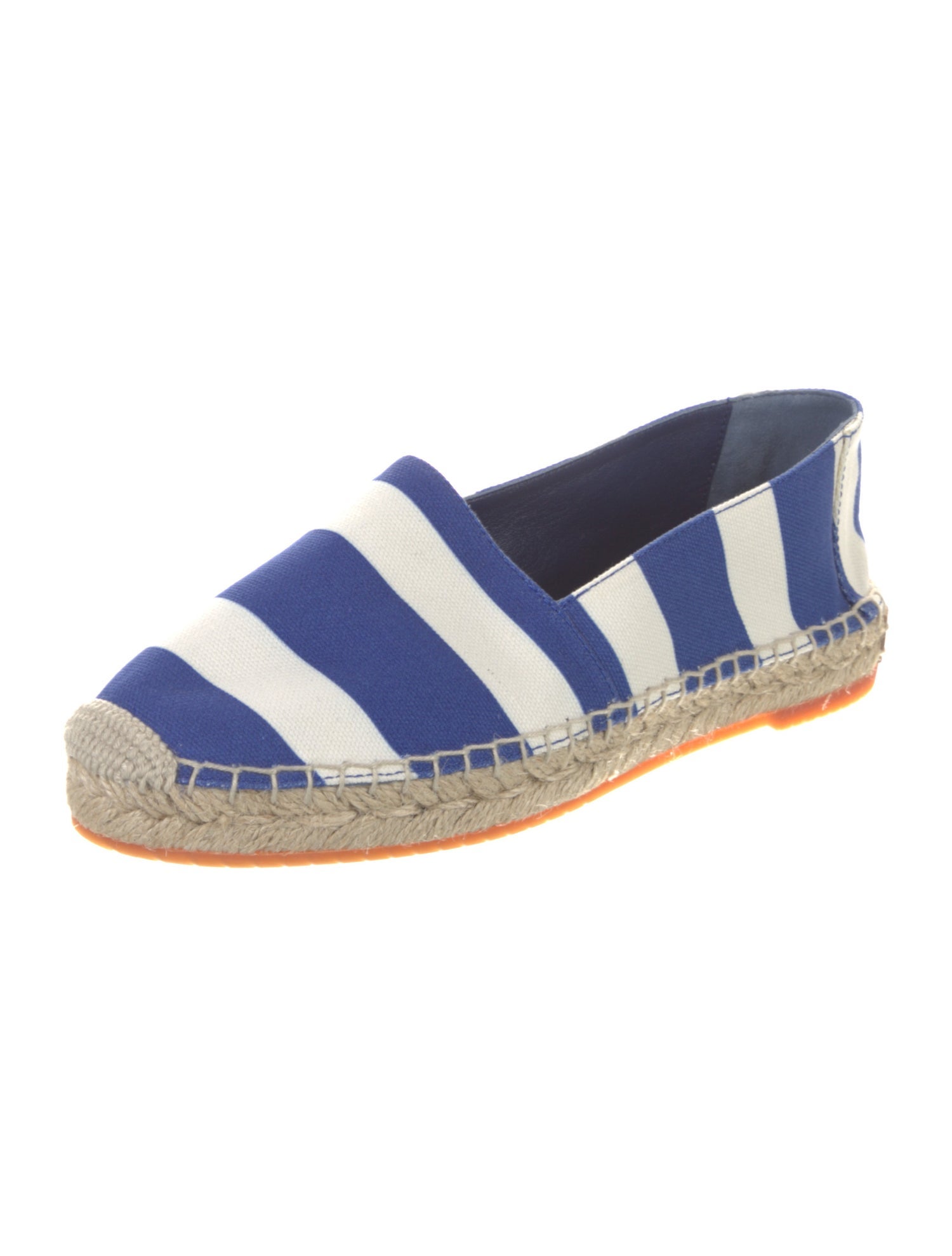Manolo Blahnik Canvas Striped Espadrilles