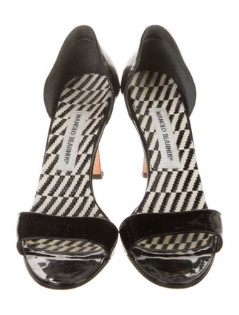 Manolo Blahnik Patent Leather D'Orsay Pumps