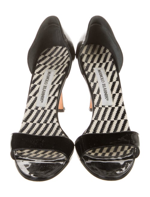 Manolo Blahnik Patent Leather D'Orsay Pumps