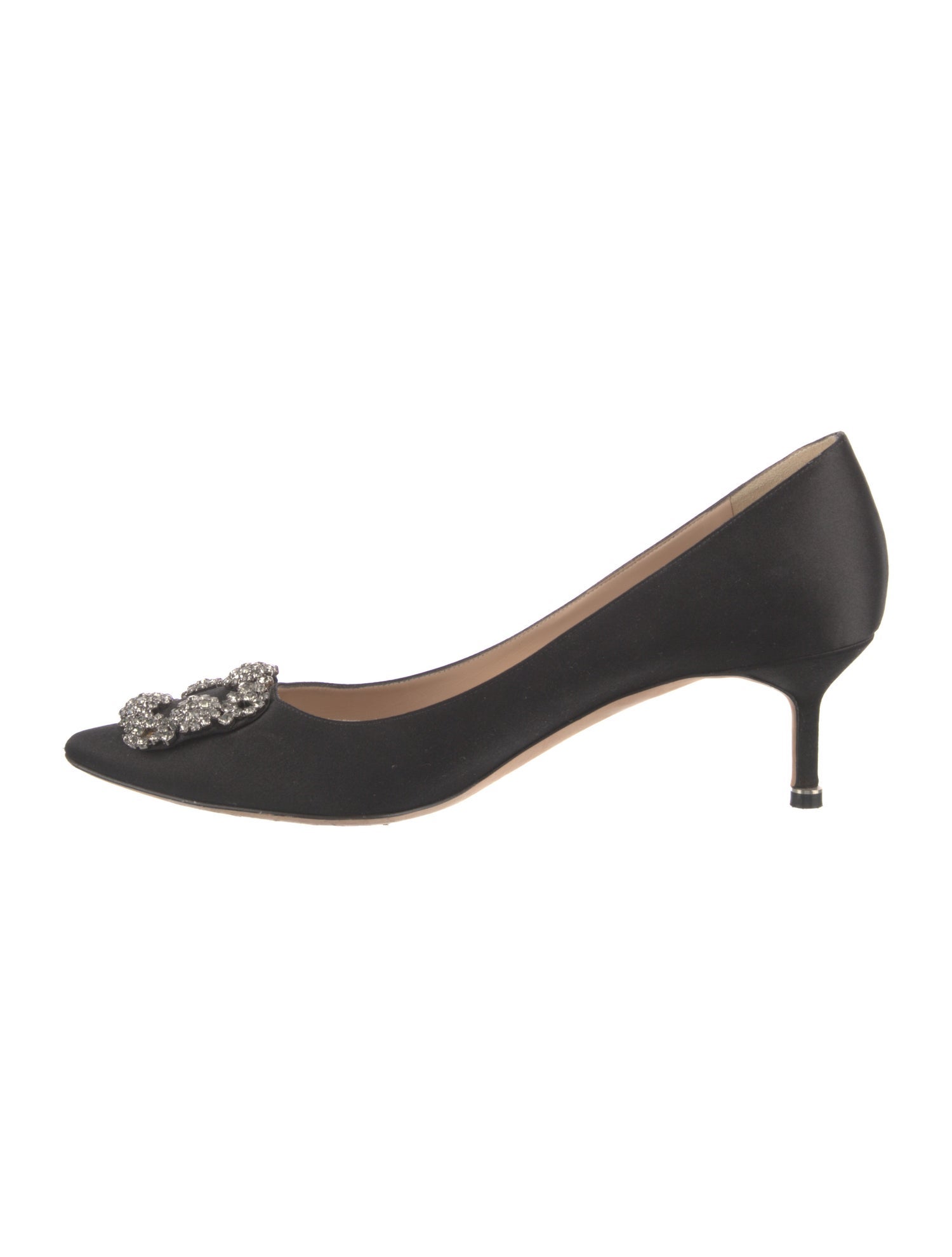 Manolo Blahnik Vintage Satin Pumps