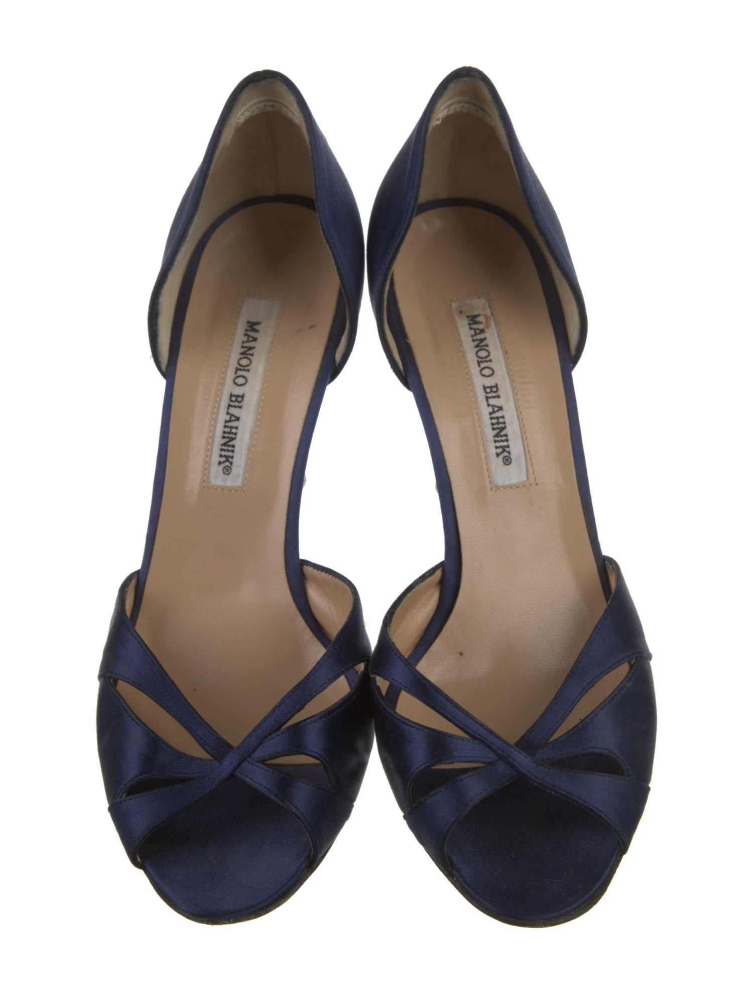 Manolo Blahnik Satin Sandals