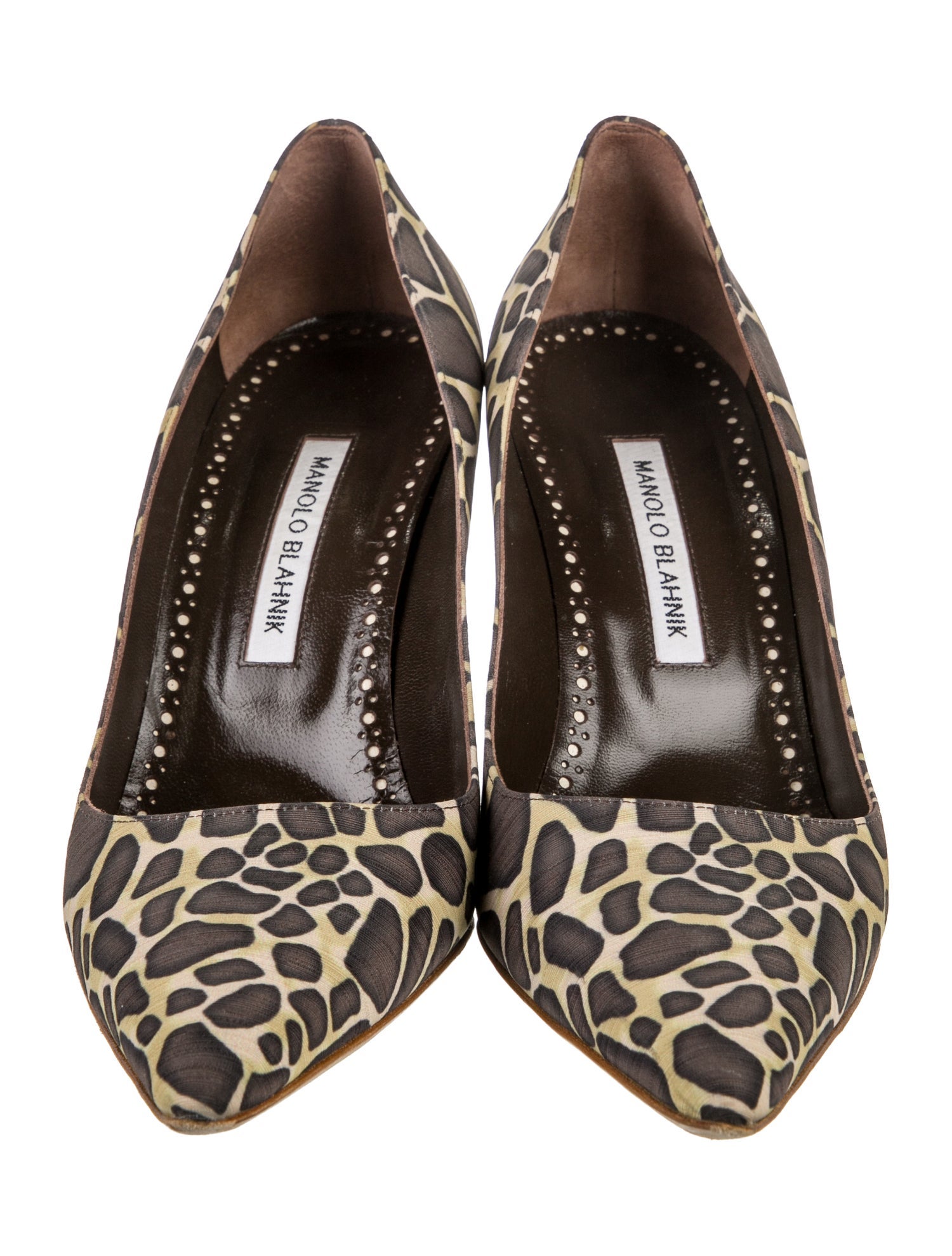 Manolo Blahnik Printed Pumps