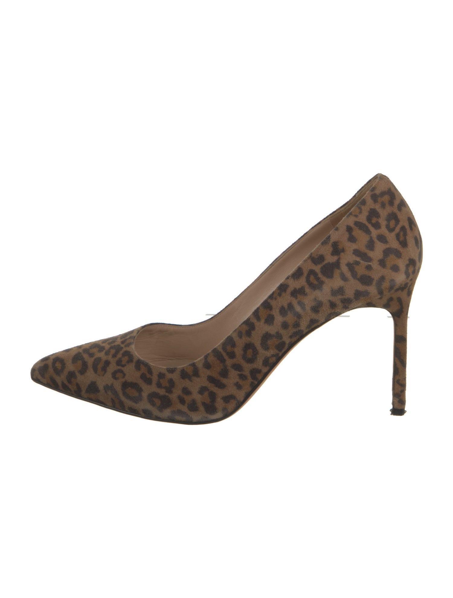 Manolo Blahnik Suede Animal Print Pumps