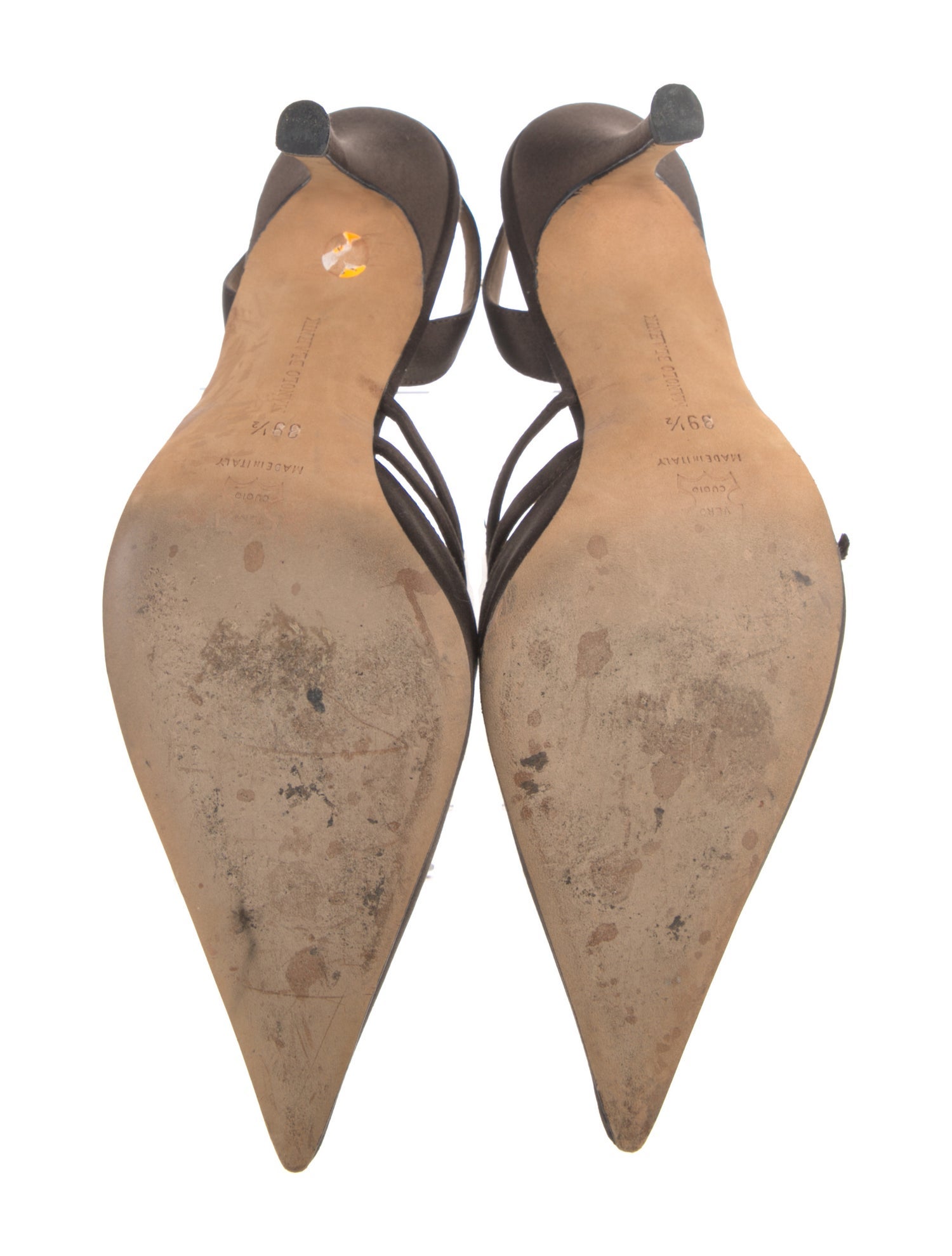 Manolo Blahnik Bow Accents Slingback Pumps