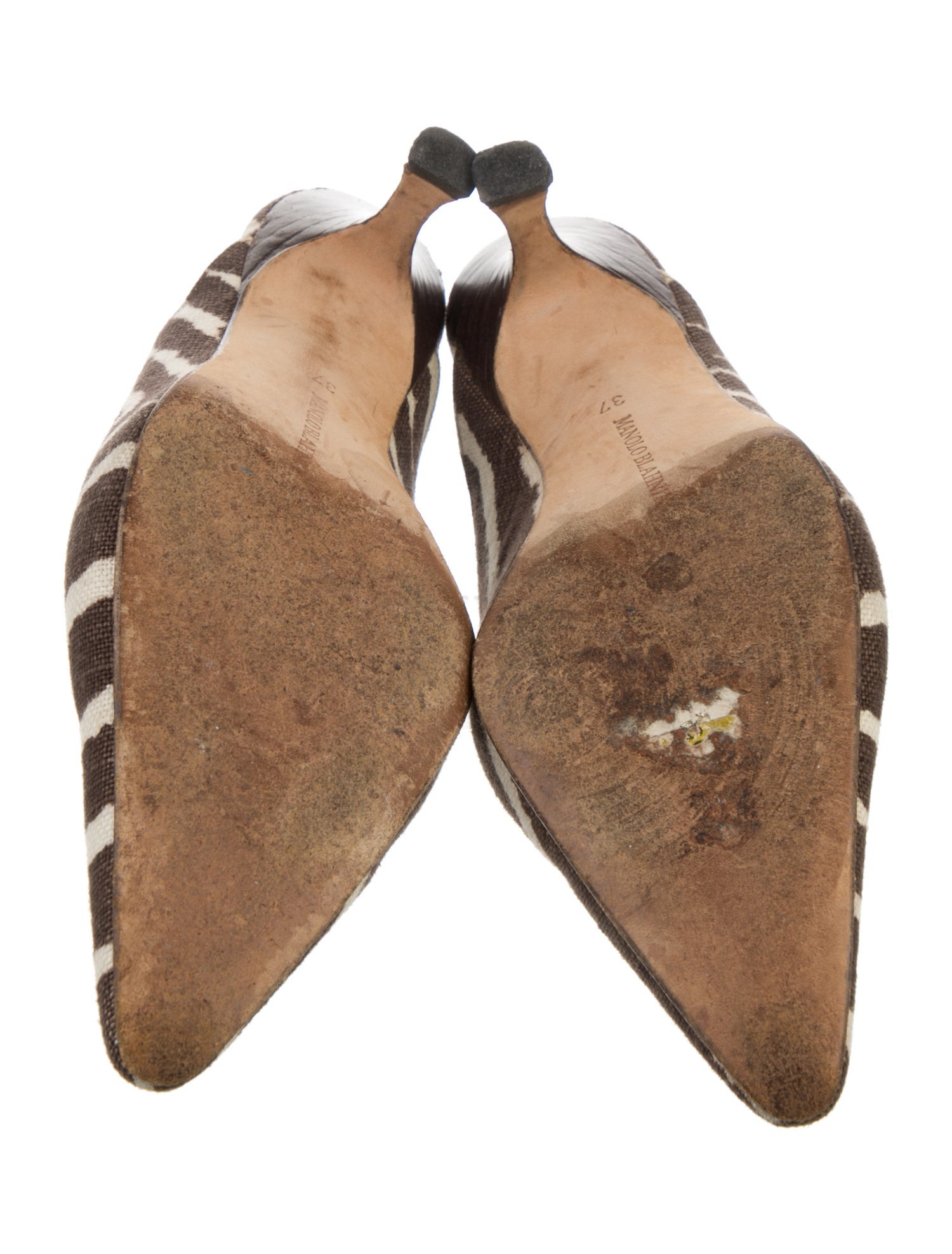 Manolo Blahnik Animal Print Mules