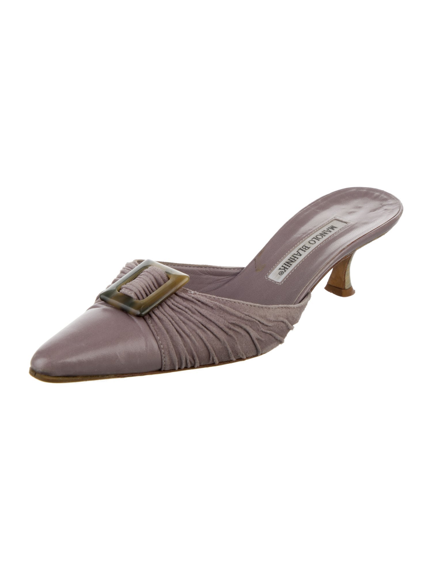 Manolo Blahnik Leather Mules