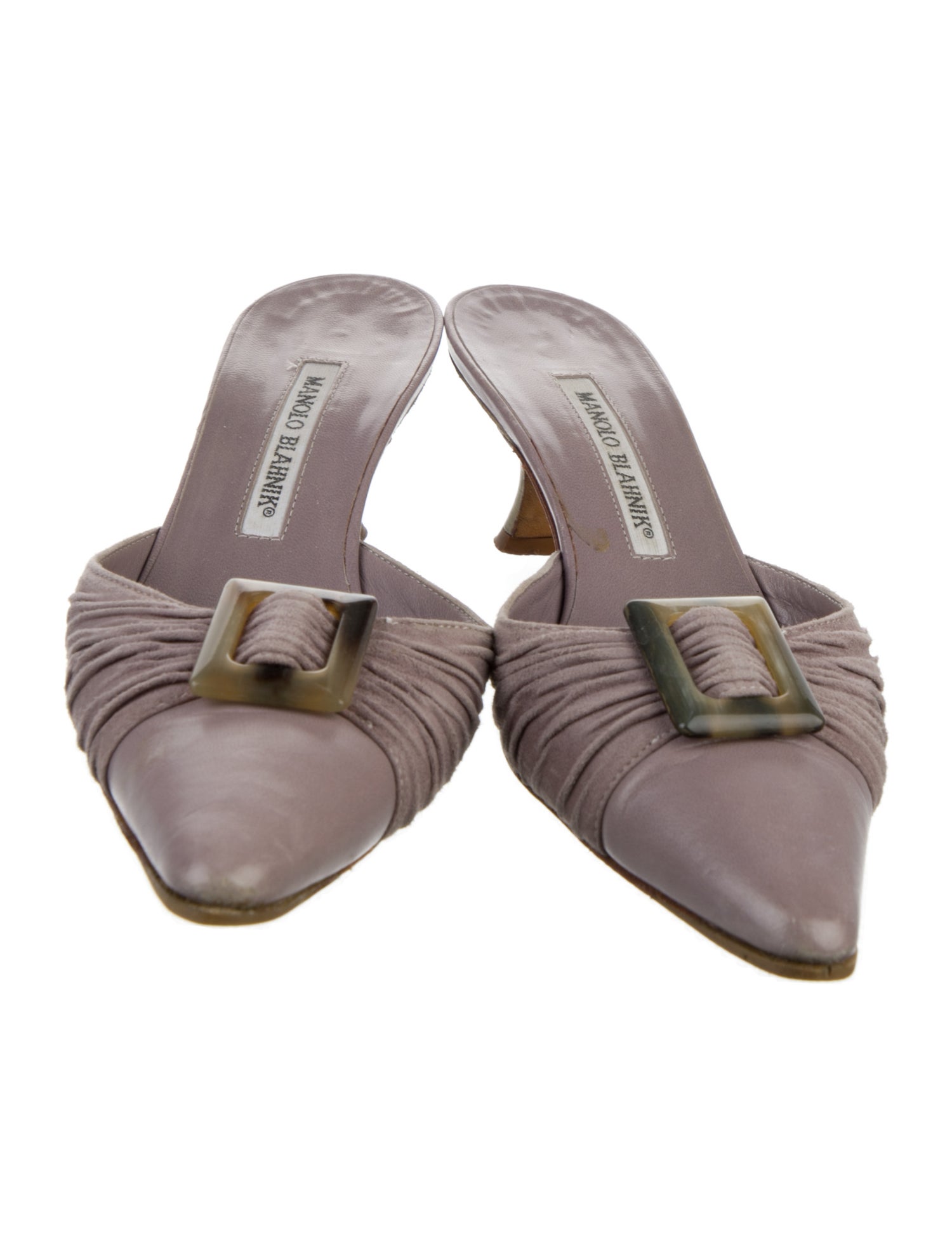 Manolo Blahnik Leather Mules