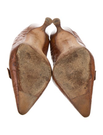 Manolo Blahnik Leather Mules