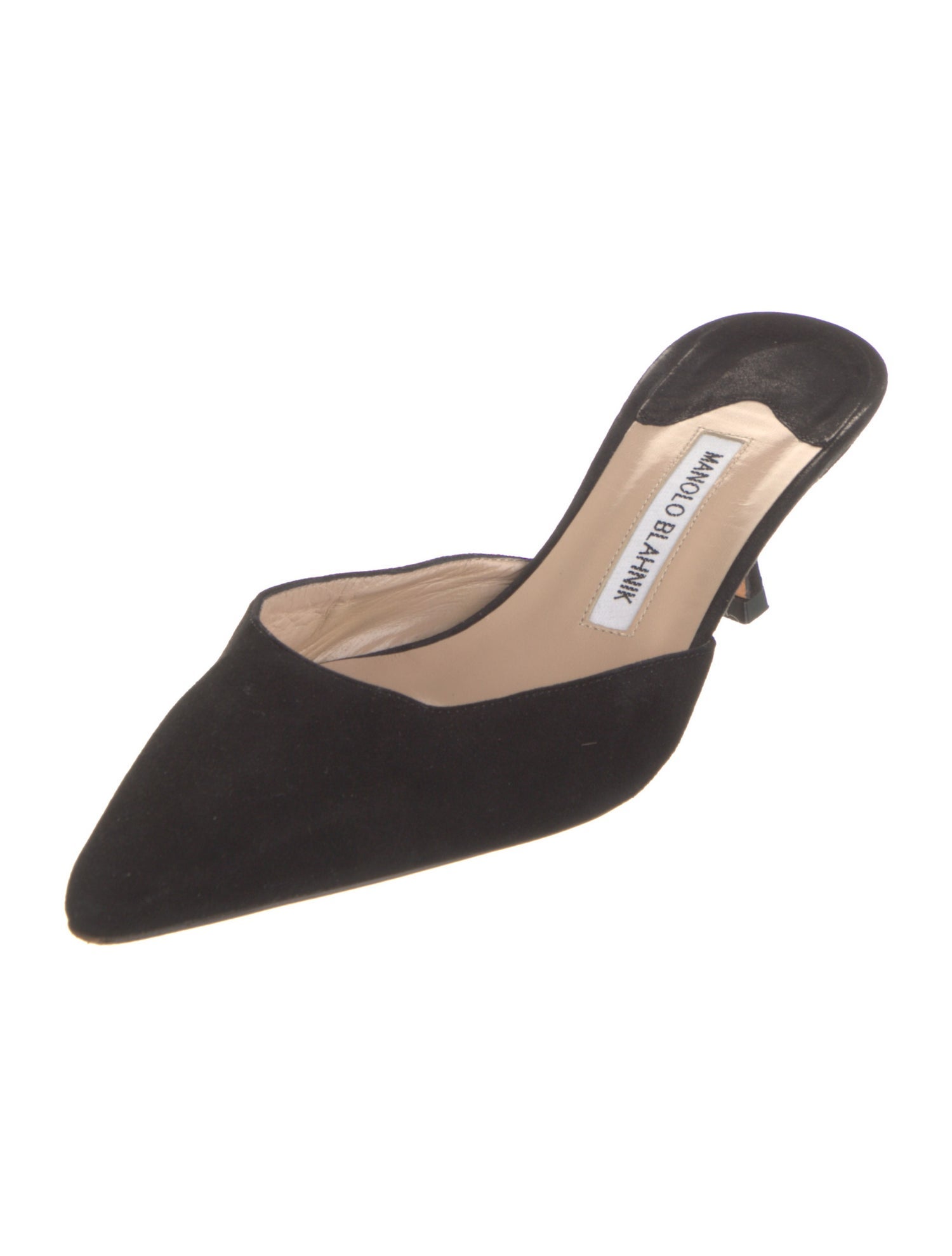 Manolo Blahnik Suede Mules